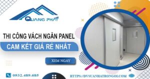 Giá thi công vách ngăn Panel tại Bình Thạnh -【Ưu Đãi ±10%】