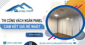 Đơn giá thi công vách ngăn Panel tại Dĩ An – 【Ưu Đãi ± 10%】