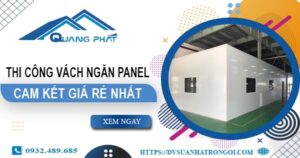Đơn giá thi công vách ngăn Panel tại Quận 2【Ưu Đãi ± 10%】