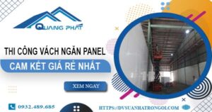 Đơn giá thi công vách ngăn Panel tại Quận 4【Ưu Đãi ± 10%】
