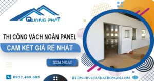 Đơn giá thi công vách ngăn Panel tại Quận 5【Ưu Đãi ± 10%】