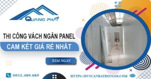 Đơn giá thi công vách ngăn Panel tại Quận 6【Ưu Đãi ± 10%】