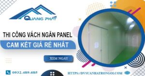 Đơn giá thi công vách ngăn Panel tại Quận 9【Ưu Đãi ± 10%】