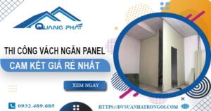Đơn giá thi công vách ngăn Panel tại Tân Bình -【Ưu đãi 10%】
