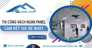 Đơn giá thi công vách ngăn Panel tại Tân Uyên【Ưu Đãi 10%】