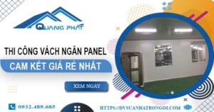 Đơn giá thi công vách ngăn Panel tại Thuận An【Ưu Đãi 10%】