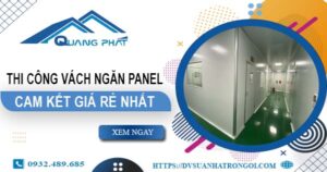 Đơn giá thi công vách ngăn Panel tại TpHCM【Ưu Đãi ± 10%】