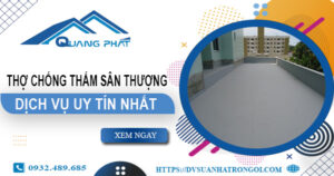 Dịch vụ thợ chống thấm sân thượng tại Tp Bà Rịa -【Uy tín nhất】