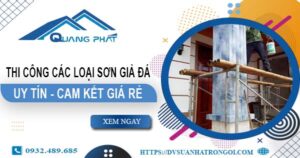 Chi phí thi công các loại sơn giả đá tại TpHCM -【Chỉ từ 199K】