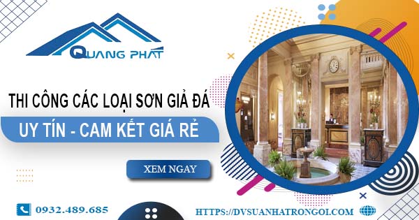 Chi phí thi công các loại sơn giả đá tại Bà Rịa -【Chỉ từ 199K】