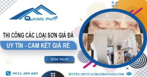 Chi phí thi công các loại sơn giả đá tại Bến Cát -【Chỉ từ 199K】