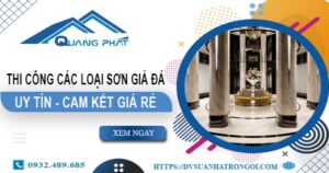 Chi phí thi công các loại sơn giả đá tại Bình Thạnh -【Chỉ từ 199K】