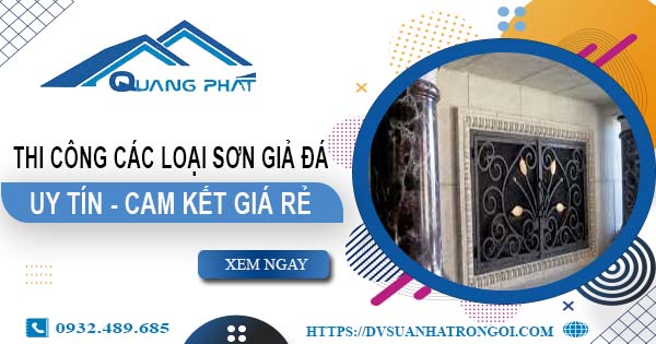 Chi phí thi công các loại sơn giả đá tại Dĩ An -【Chỉ từ 199K】