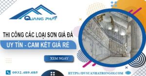 Chi phí thi công các loại sơn giả đá tại Long An -【Chỉ từ 199K】