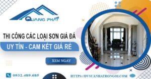 Chi phí thi công các loại sơn giả đá tại Quận 12 -【Chỉ từ 199K】