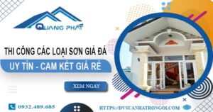 Chi phí thi công các loại sơn giả đá tại Quận 4 -【Chỉ từ 199K】