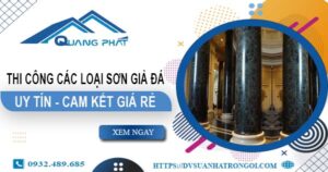 Chi phí thi công các loại sơn giả đá tại Quận 6 -【Chỉ từ 199K】