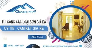 Chi phí thi công các loại sơn giả đá tại Tân Uyên -【Chỉ từ 199K】