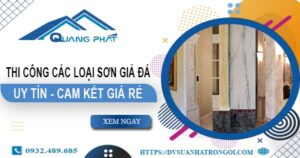 Chi phí thi công các loại sơn giả đá tại Vũng Tàu -【Chỉ từ 199K】