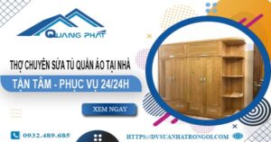 Chuyên sửa tủ quần áo tại nhà Bình Chánh【Phục vụ 24/24h】