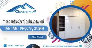 Chuyên sửa tủ quần áo tại nhà Bình Dương【Phục vụ 24/24h】