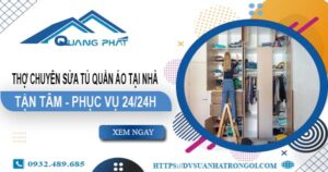 Thợ chuyên sửa tủ quần áo tại nhà Bình Thạnh【phục vụ 24h】