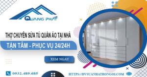 Thợ chuyên sửa tủ quần áo tại nhà Củ Chi -【Phục vụ 24/24h】