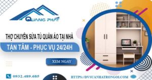 Thợ chuyên sửa tủ quần áo tại nhà Hóc Môn【Phục vụ 24/24】