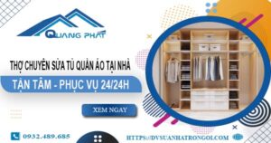 Chuyên sửa tủ quần áo tại nhà Long Khánh【Phục vụ 24/24h】