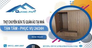 Thợ chuyên sửa tủ quần áo tại nhà Nhà Bè【Phục vụ 24/24h】