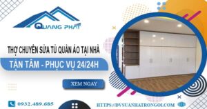 Thợ chuyên sửa tủ quần áo tại nhà Phú Nhuận【Phục vụ 24h】