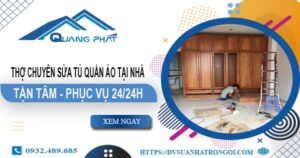 Thợ chuyên sửa tủ quần áo tại nhà Quận 1【Phục vụ 24/24h】