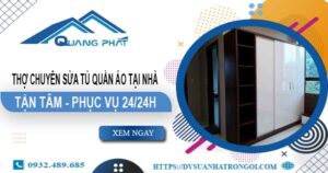 Thợ chuyên sửa tủ quần áo tại nhà quận 11【Phục vụ 24/24h】