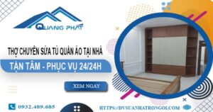 Thợ chuyên sửa tủ quần áo tại nhà Quận 5【Phục vụ 24/24h】