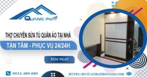 Thợ chuyên sửa tủ quần áo tại nhà Quận 7【Phục vụ 24/24h】