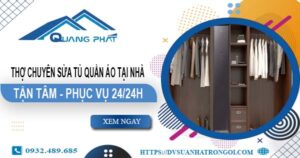 Thợ chuyên sửa tủ quần áo tại nhà Quận 9【Phục vụ 24/24h】
