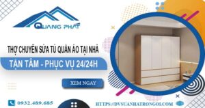 Chuyên sửa tủ quần áo tại nhà Thủ Dầu Một【Phục vụ 24/24】
