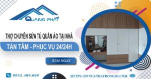 Thợ chuyên sửa tủ quần áo tại nhà Thuận An【Phục vụ 24/24】
