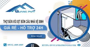 Thợ sửa vòi xịt bồn cầu nhà vệ sinh tại Gò Vấp -【Hỗ trợ 24h】