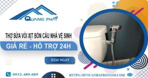 Sửa vòi xịt bồn cầu nhà vệ sinh tại Phú Nhuận -【Hỗ trợ 24h】