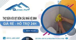 Thợ sửa vòi xịt bồn cầu nhà vệ sinh tại Quận 8 -【Hỗ trợ 24h】
