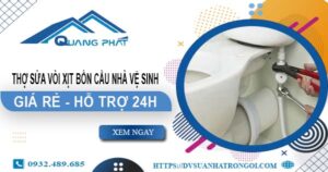 Thợ sửa vòi xịt bồn cầu nhà vệ sinh tại Tân Uyên【Hỗ Trợ 24h】
