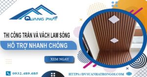 Bảng giá trần, vách lam sóng tại Bình Chánh【Cập nhật 2025】