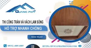 Bảng giá trần, vách lam sóng tại Bình Dương【Cập nhật 2025】