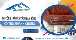 Bảng giá trần và vách lam sóng tại Bình Tân【Cập nhật 2025】
