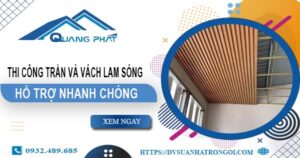 Bảng giá trần, vách lam sóng tại Long Khánh【Cập nhật 2025】