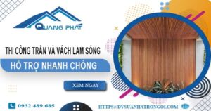 Bảng giá trần, vách lam sóng tại Phú Nhuận【Cập nhật 2025】