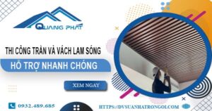 Bảng giá trần và vách lam sóng tại Quận 10【Cập Nhật 2025】