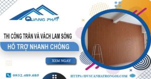 Bảng giá trần và vách lam sóng tại Quận 6 -【Cập Nhật 2025】