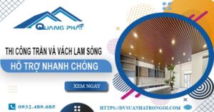 Bảng giá trần và vách lam sóng tại Tân Bình【Cập nhật 2025】